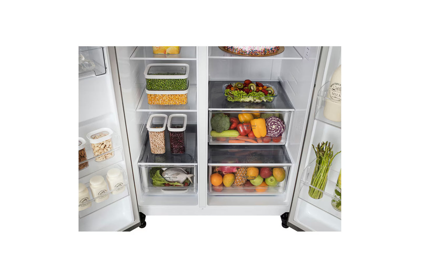 LG GL-B257HPZ3 650 L Side-by-Side Refrigerator | Convertible | Door Cooling+™ | Smart Inverter Compressor | 3 Star | Suraj Electronics Delhi NCR