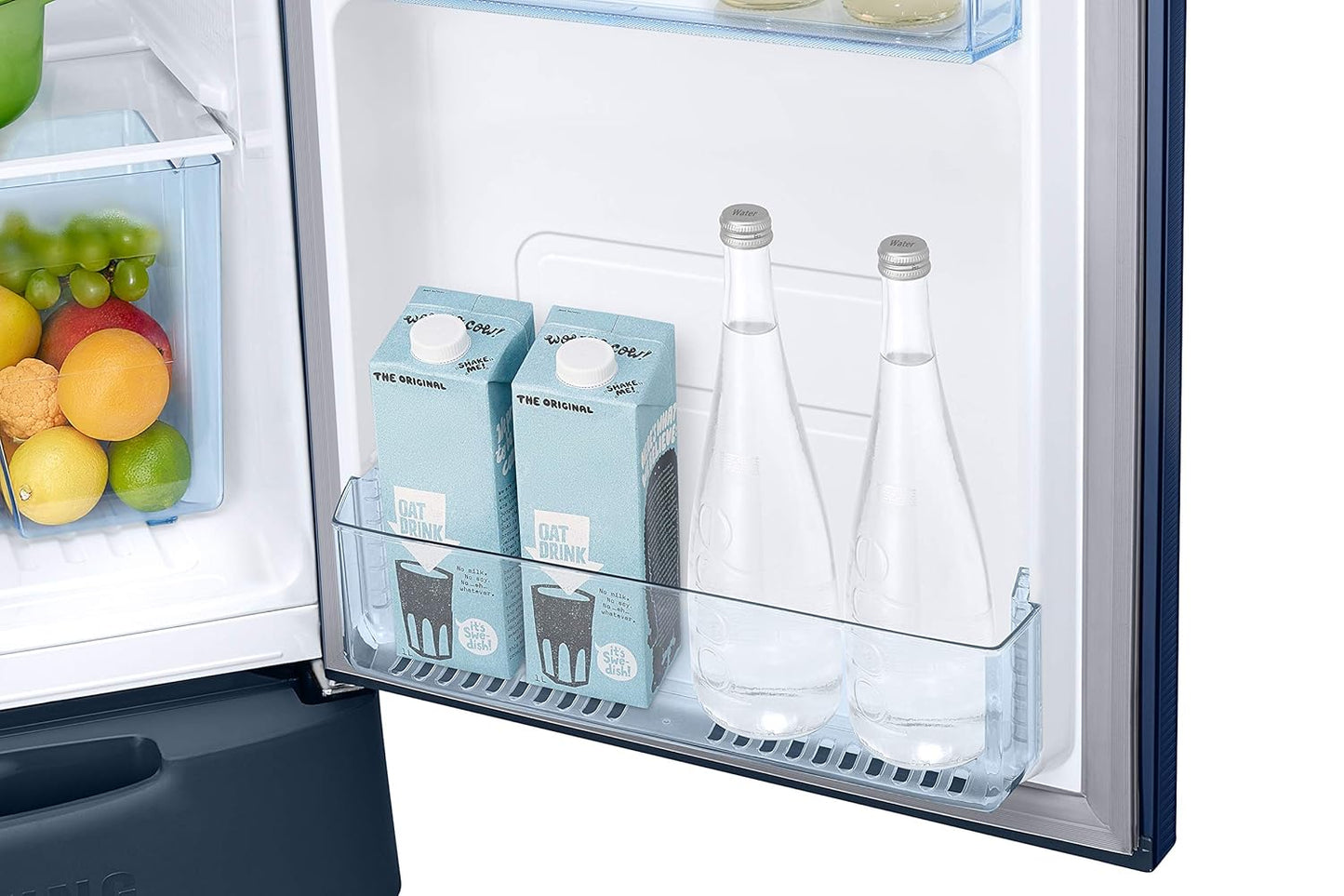 Samsung RR24C2823CU/NL 223L 3 Star Inverter Direct-Cool Single Door Refrigerator Appliance (amellia Blue) Base Stand Drawer