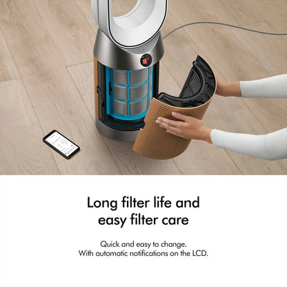 Dyson Hot + Cool HP12 Air Purifier (White &amp; Gold) with HEPA H13 Filter, Air Multiplier™ &amp; Formaldehyde Destruction | Suraj Electronics Delhi NCR