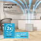 Coway AirMega 250 (AP-1720H) Air Purifier | Anti-Virus HEPA H13 Filter | Smart Auto Mode | Covers 930 sq ft Warm Grey