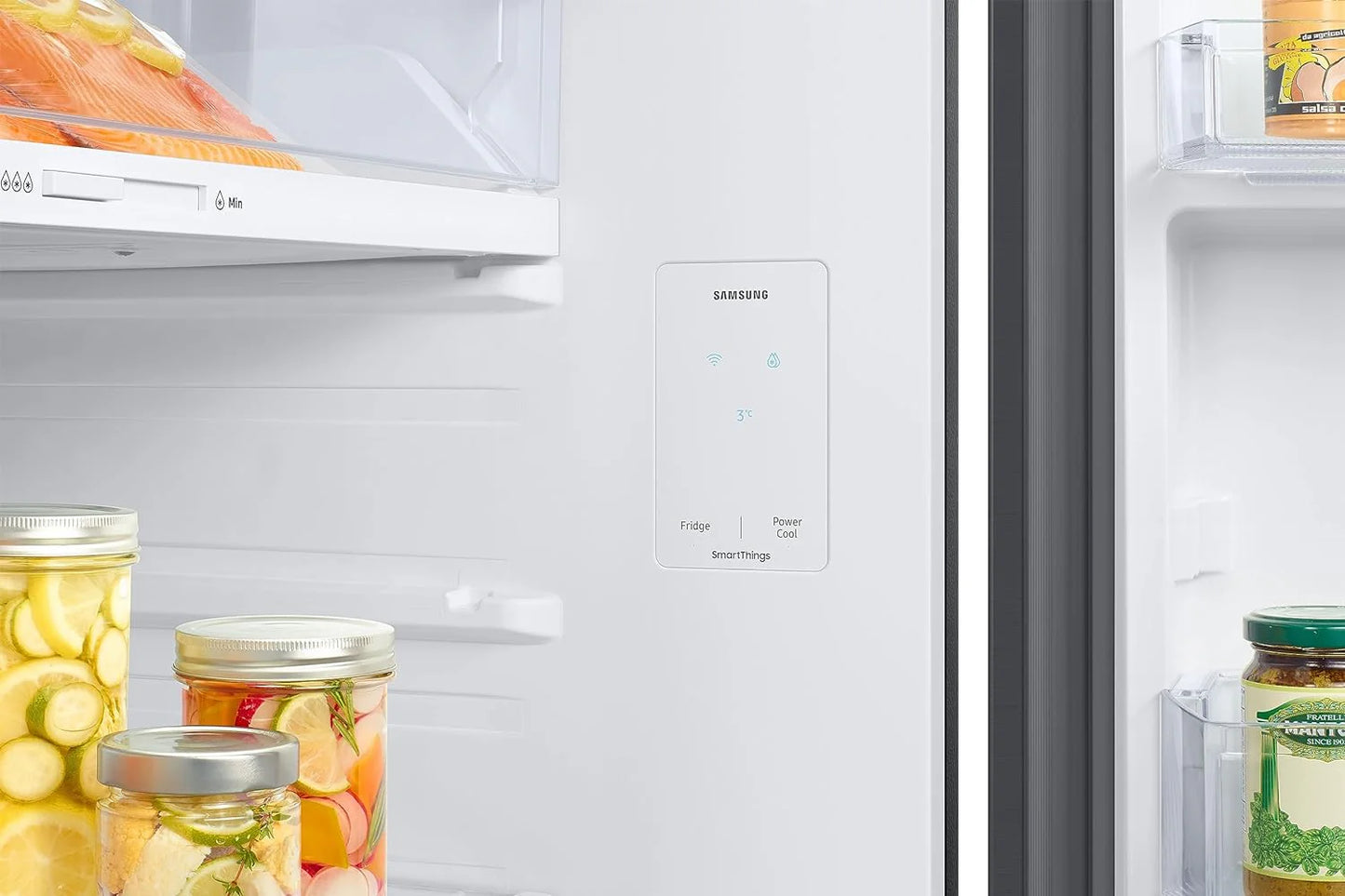 Samsung RT51CG662AB1TL 465 L, Optimal Fresh+, Digital Inverter, Frost Free Double Door WiFi Embedded Refrigerator (Black Matt )