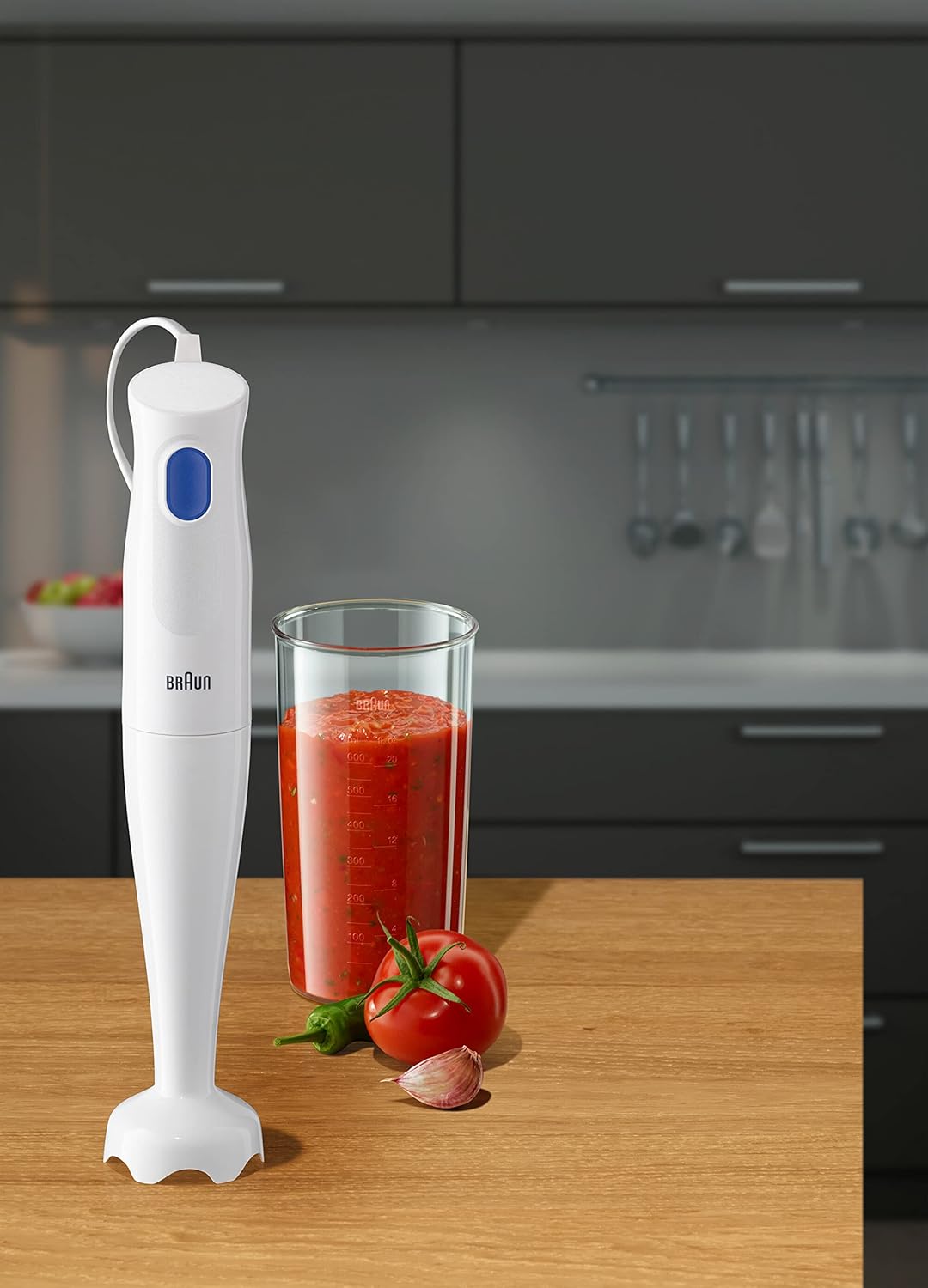 Braun MQ10.000PWH MultiQuick 1 Hand Blender | 450W Motor | Stainless Steel Blades | BPA-Free | Suraj Electronics Delhi NCR