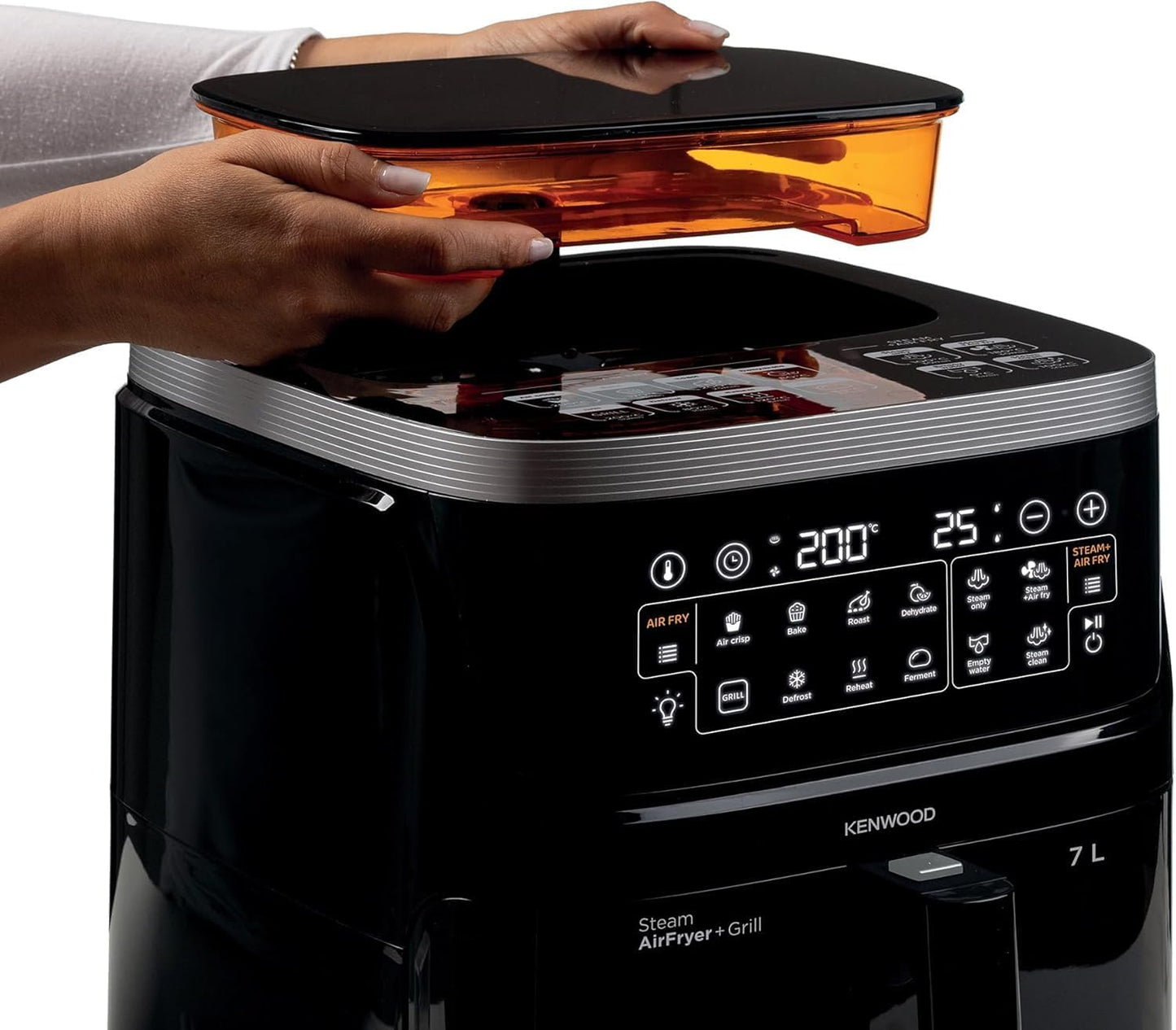 Kenwood HFS92.000BK 3-in-1 Air Fryer &amp; Steamer 7L | Touch Display | Window View | 1700W Rapid Air + Steam Technology | Suraj Electronics Delhi NCR