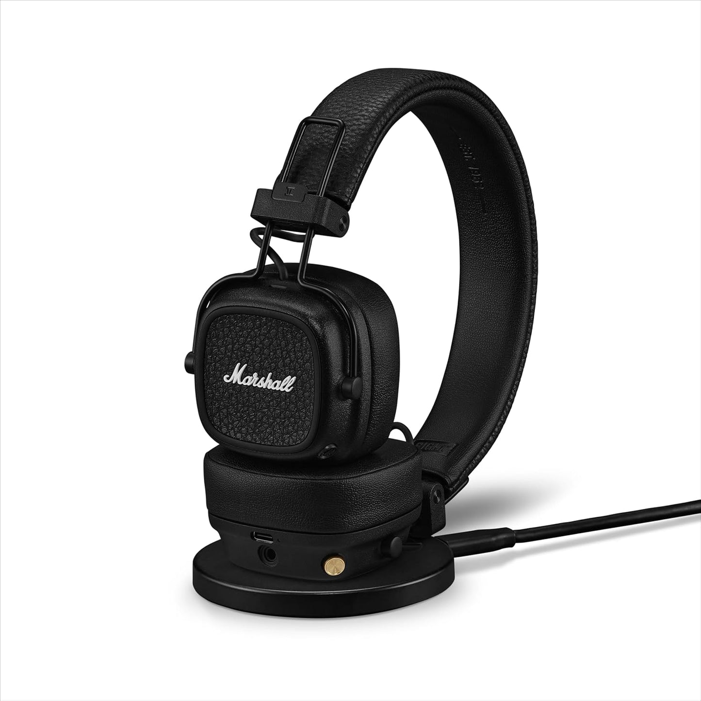 Marshall Major V Wireless On-Ear Headphones (Black) | 100 + Hours Playtime | Wireless Charging | Bluetooth LE Audio | Suraj Electronics Delhi NCR
