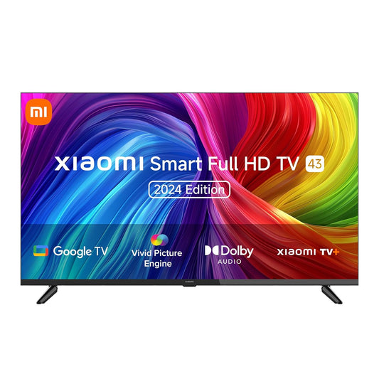 MI L43MA-AFIN 108 cm (43 inches) A Series Full HD Smart Google LED TV  (Black)