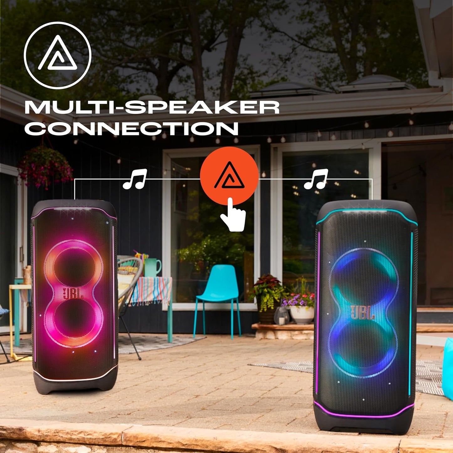 JBL PartyBox Ultimate 1100W Party Speaker with Dolby Atmos, Wi-Fi, Bluetooth & Dynamic Light Show – IPX4 Splashproof | Buy Online at Suraj Electronics