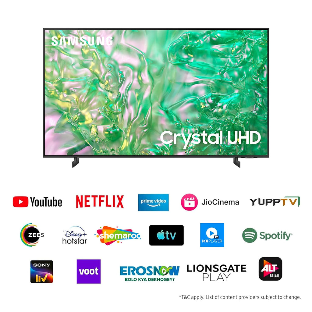 Samsung UA50U8100FULXL 50 Inch 4K Ultra HD Smart LED TV (2025 Model) – Crystal Processor 4K, HDR10+, Motion Xcelerator, Voice Assistant, Samsung TV Plus