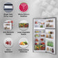 LG GL-N422SDSY 398 L 2 Star Frost-Free Smart Inverter Double Door Refrigerator ( Dazzle Steel, Express Freeze, Gross Volume – 423 Ltr.)