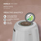 Havells Studio Meditate AP 250 Air purifier  | Remote Control with TiO2 module & Integrated H14 HEPA filter (Silver Satin)