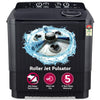 LG P1155SKAZ 11 Kg 5 Star Wind Jet Dry Rat Away Technology Semi-Automatic Top Loading Washing Machine ( Roller Jet Pulsator, Punch + 3, Middle Black)