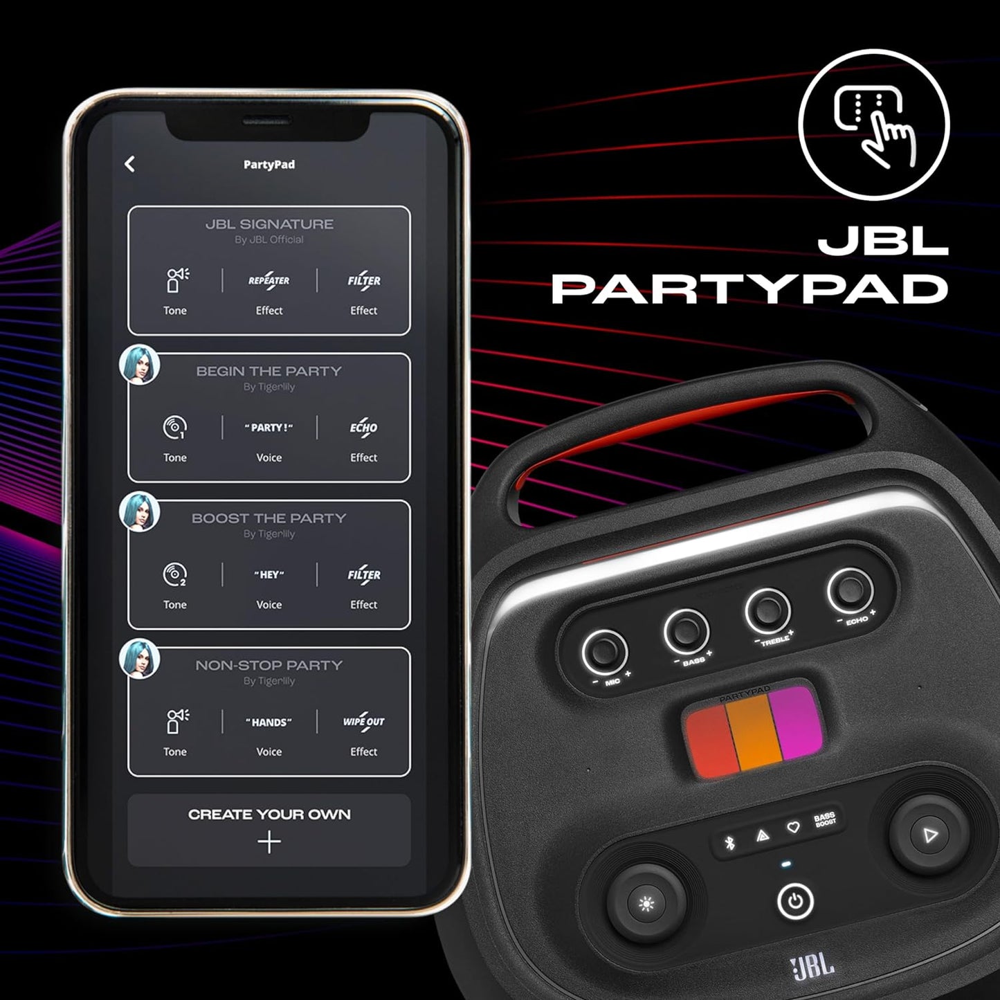JBL PartyBox Ultimate 1100W Party Speaker with Dolby Atmos, Wi-Fi, Bluetooth & Dynamic Light Show – IPX4 Splashproof | Buy Online at Suraj Electronics