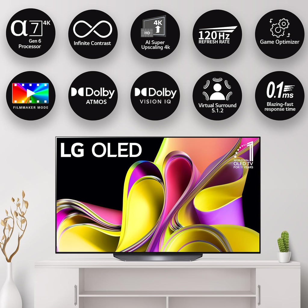 LG 55B3PSA  139 cm (55 inches) 4K Ultra HD Smart OLED TV (Black)