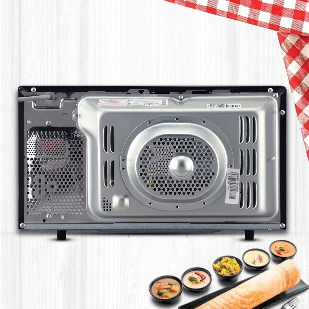 LG MC2846BR 28 L Convection Microwave Oven – Black, 251 Auto Cook Menu, Stainless Steel Cavity, Ghee in 12 Mins, Quartz Heater