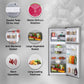 LG GL-N292DPZY 242 L 2 Star Frost-Free Smart Inverter Double Door Refrigerator ( Shiny Steel, Smart Connect & Multi Air Flow)