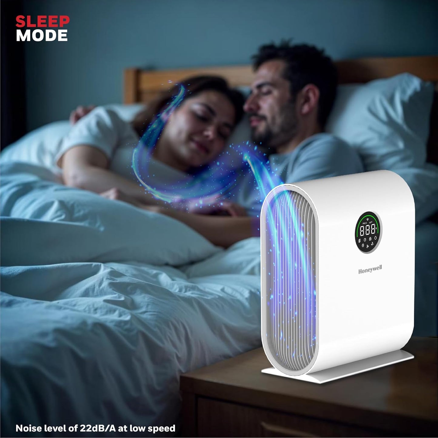 Honeywell Air Touch V5 Smart Air Purifier | 4-Stage Filtration | H13 HEPA Filter | Wi-Fi App &amp; Voice Control | 589 Sq.Ft Coverage | Suraj Electronics Delhi NCR