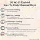 LG MJEN286VIW 28 L Charcoal Convection Microwave Oven | Wi-Fi Enabled | Scan to Cook | 360° Motorised Rotisserie | Heart-Friendly Recipes | Stainless Steel Cavity | Black