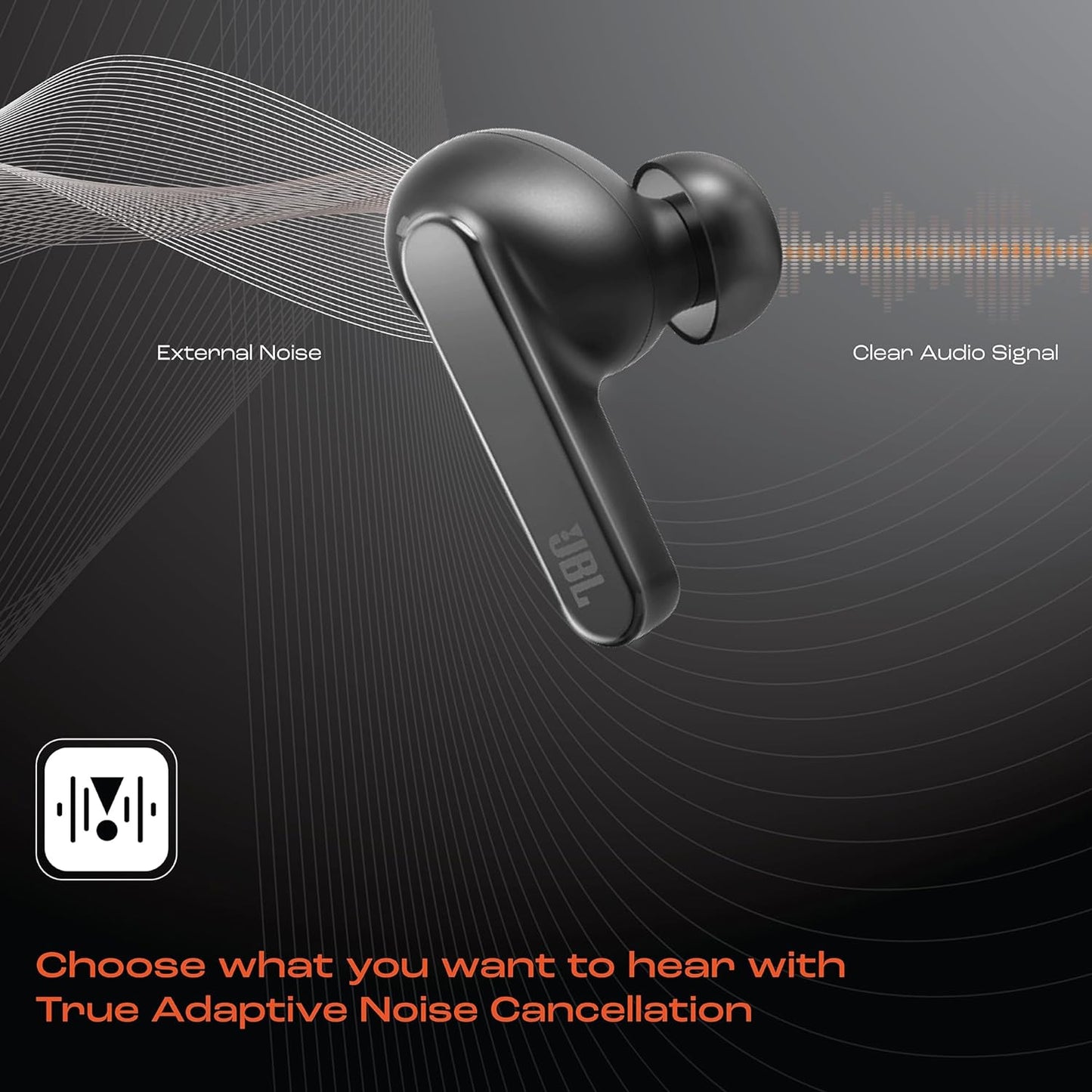 JBL Live Pro 2 TWS Earbuds with Adaptive Noise Cancelling, 40H Playtime, Multi-Device Connect & JBL Signature Sound – Black | Suraj Electronics