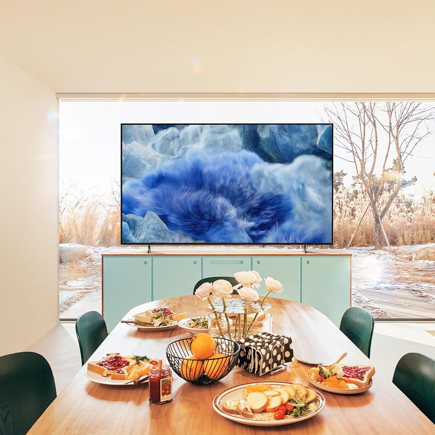 Samsung 65 Inch QLED 4K Smart TV QA65Q8FAAULXL | Q4 AI Processor | Quantum HDR+ | AirSlim Design | SolarCell Remote