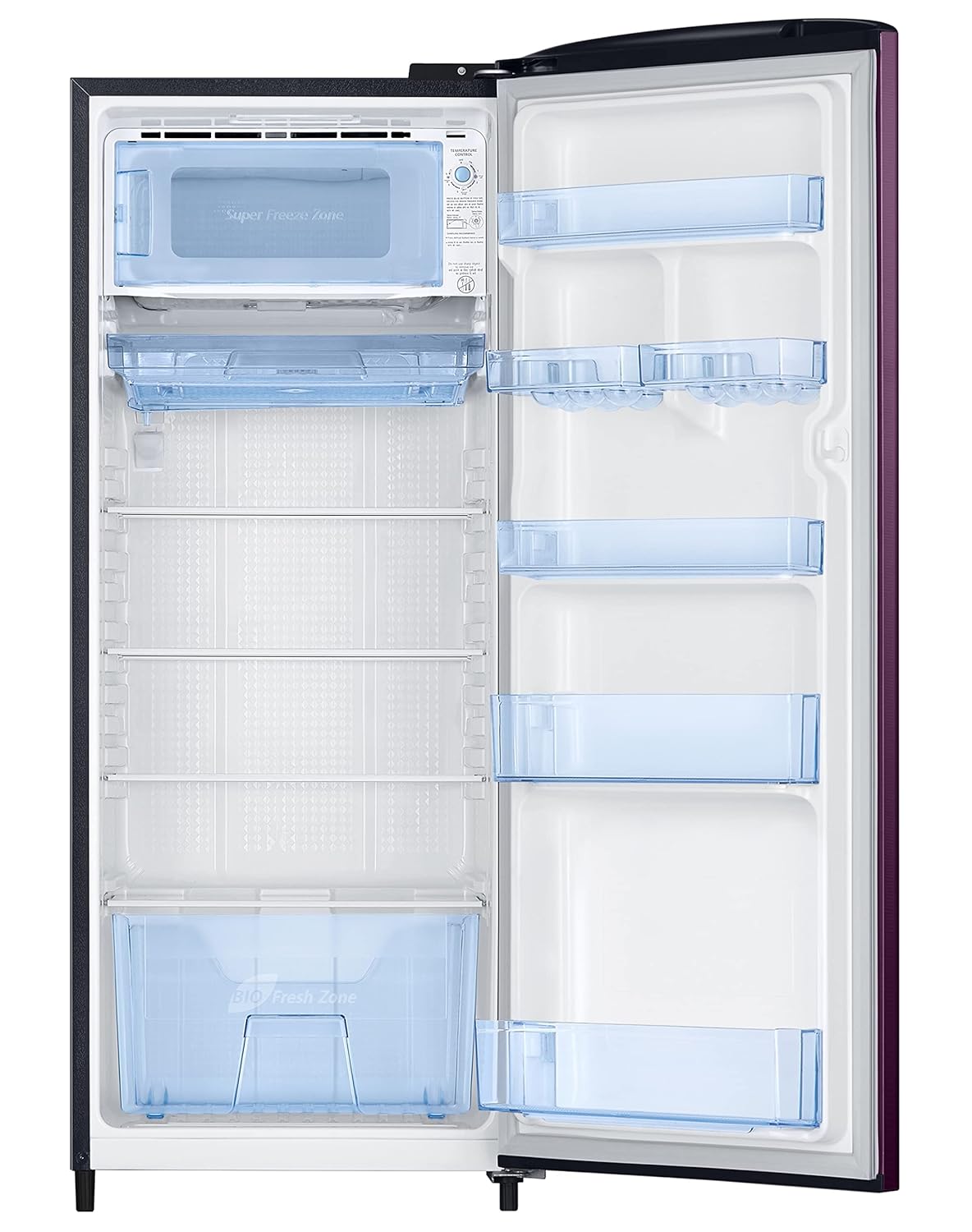 Samsung RR24C2723CR/NL 223L 3 Star Inverter Direct-Cool Single Door Refrigerator Appliance (Camellia Purple)