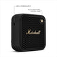 Marshall Willen II Portable Bluetooth Speaker (Black & Brass) – 17+ Hours Playtime, IP67 Dust & Waterproof, Built-in Mic, Strap Mount, Compact Design