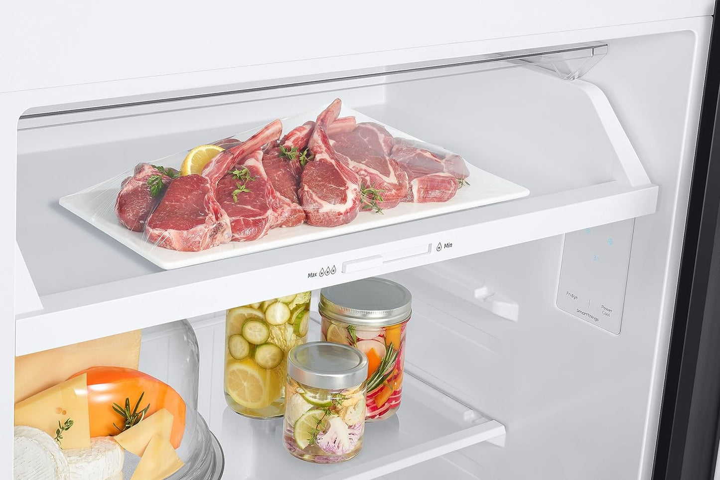 Samsung RT51CB662A22TL 465 L, Bespoke Optimal Fresh+, Digital Inverter, Frost Free Double Door WiFi Embedded Refrigerator ( Clean Black Glass)
