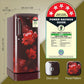 LG GL-D201ASCU 185 L 5 Star Inverter Direct-Cool Single Door Refrigerator ( Scarlet Charm, Base stand with drawer)