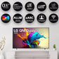LG 65QNED90T6A 65 Inch 4K Ultra HD Smart MiniLED QNED TV | α8 AI Processor | Dolby Vision & Atmos | 120Hz Refresh Rate | Magic Remote