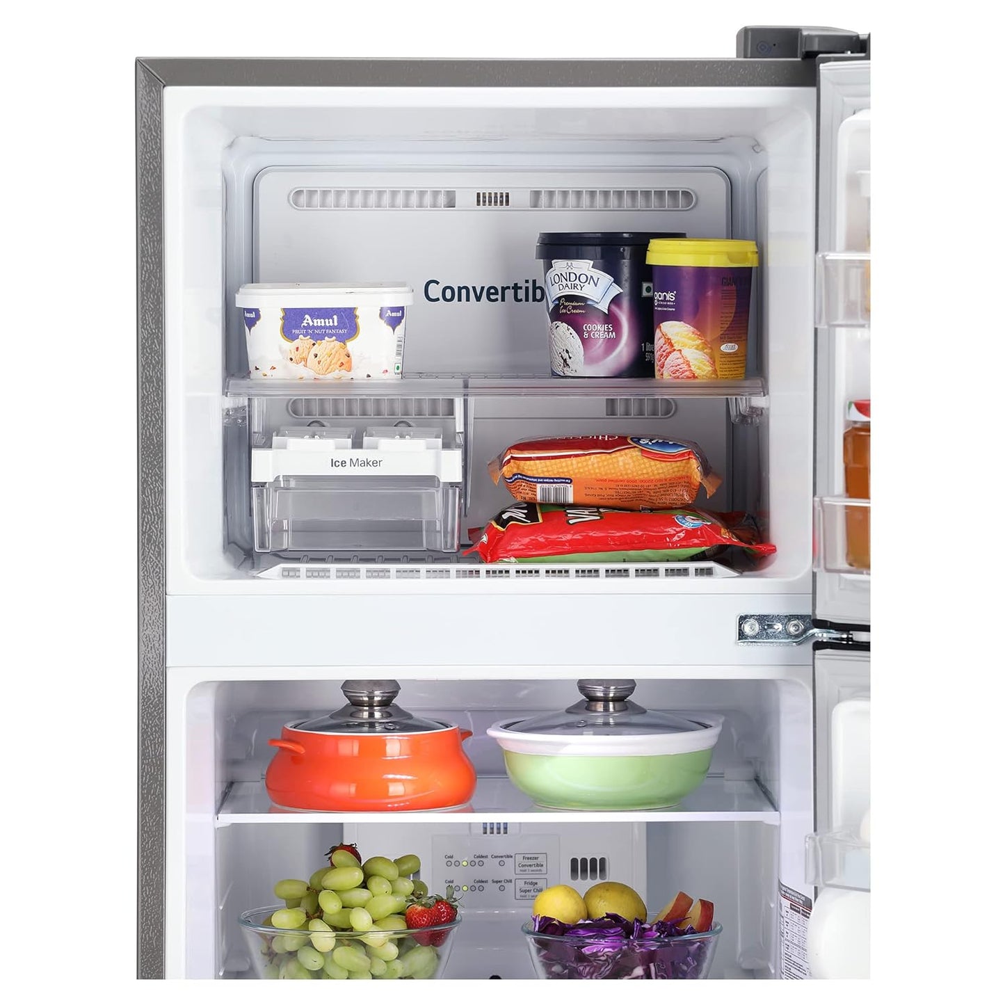 LG GL-S322SPZY 288 L 2 Star Smart Inverter Frost-Free Double Door Refrigerator | Convertible | Multi Air Flow | Suraj Electronics Delhi NCR