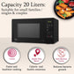 LG MH2044DB 20 L Grill Microwave Oven (Black, Anti-Bacterial Cavity, Health Plus Menu) – Buy Online at Suraj Electronics Delhi NCR