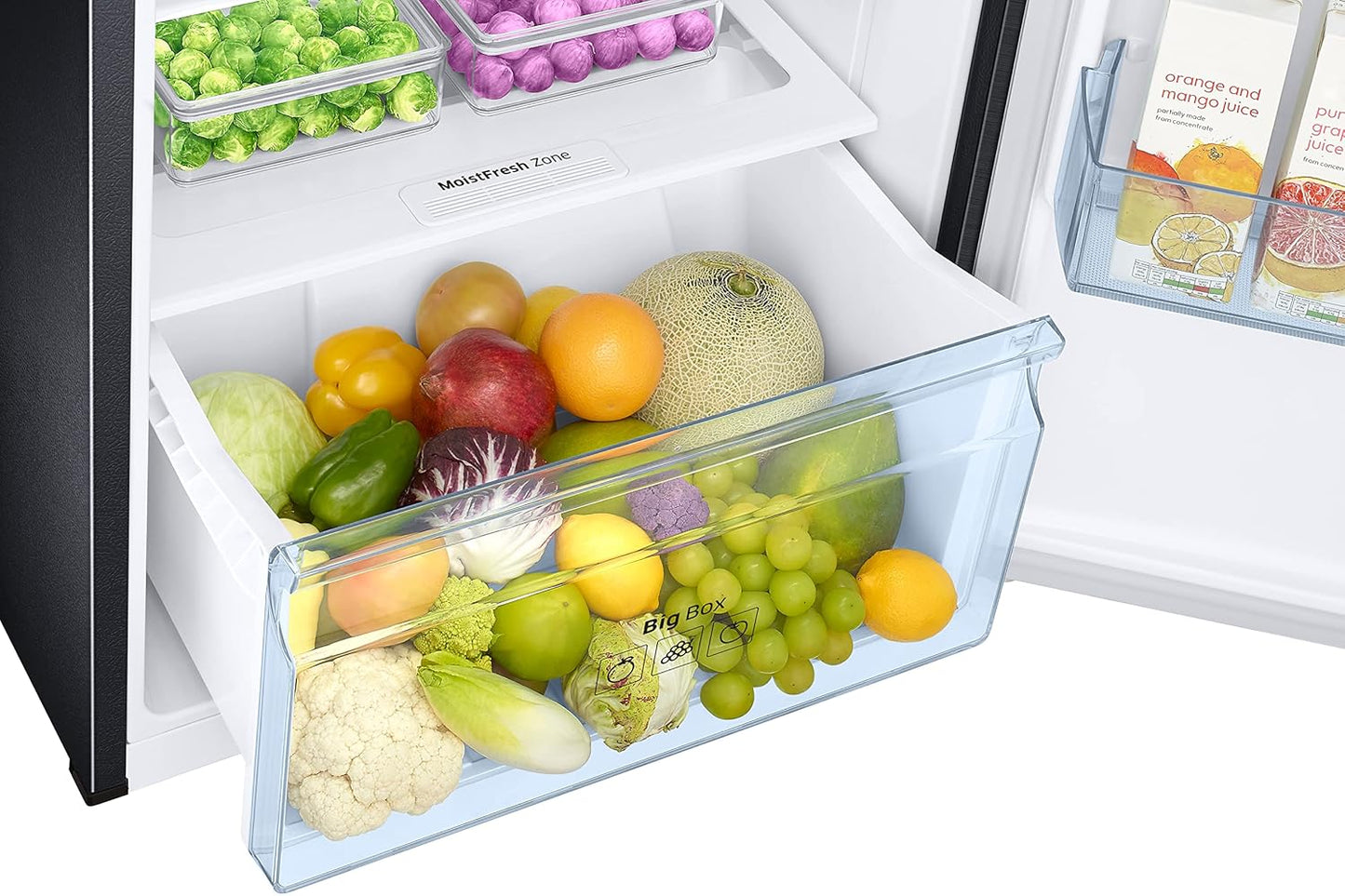 Samsung RT37C4522B1/HL 322L 2 Star Inverter Frost-Free Convertible 5 In 1 Double Door Refrigerator Appliance (Black Doi )