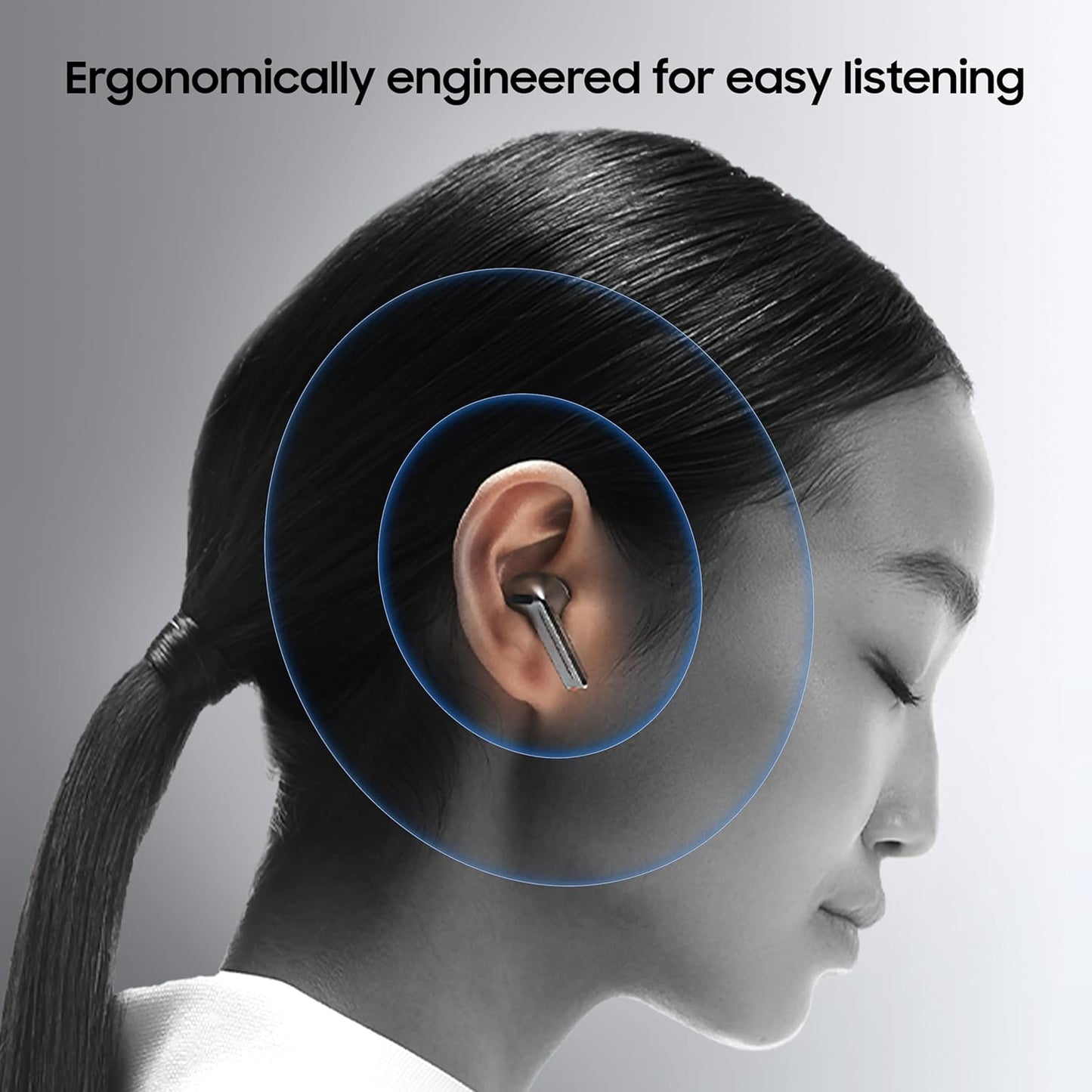 Samsung Galaxy Buds 3 (Silver) with Galaxy AI powered Real-time Interpreter | 24-bit Hi-Fi Audio | Up to 36H battery | IP57