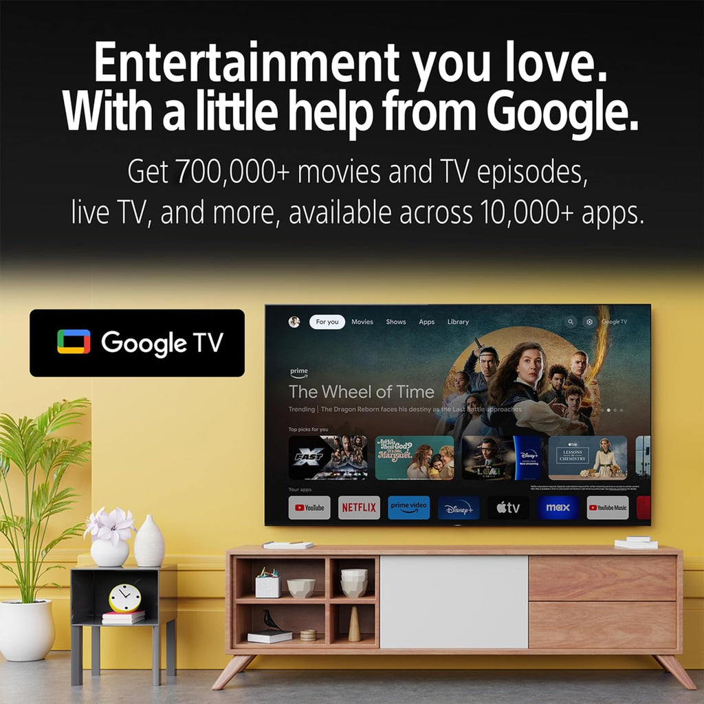 Sony K-55S25 139 cm (55 inches) BRAVIA 2 4K Ultra HD Smart LED Google TV  (Black)