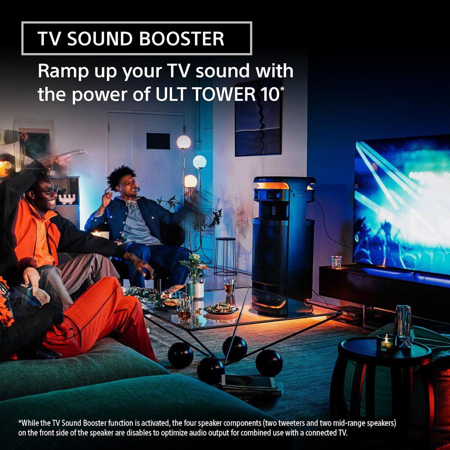 Sony ULT Tower 10 Party Speaker (SRSULT1000/C2) | 1000W | Dual ULT Bass | 360° Lights &amp; Sound | Wireless Mic | TV Booster | Suraj Electronics Delhi NCR