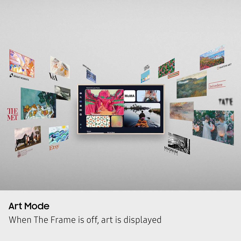 Samsung QA65LS03FAULXL The Frame 65 Inch QLED 4K Ultra HD Smart TV | Matte Display, Art Mode, Dolby Atmos, Quantum Processor