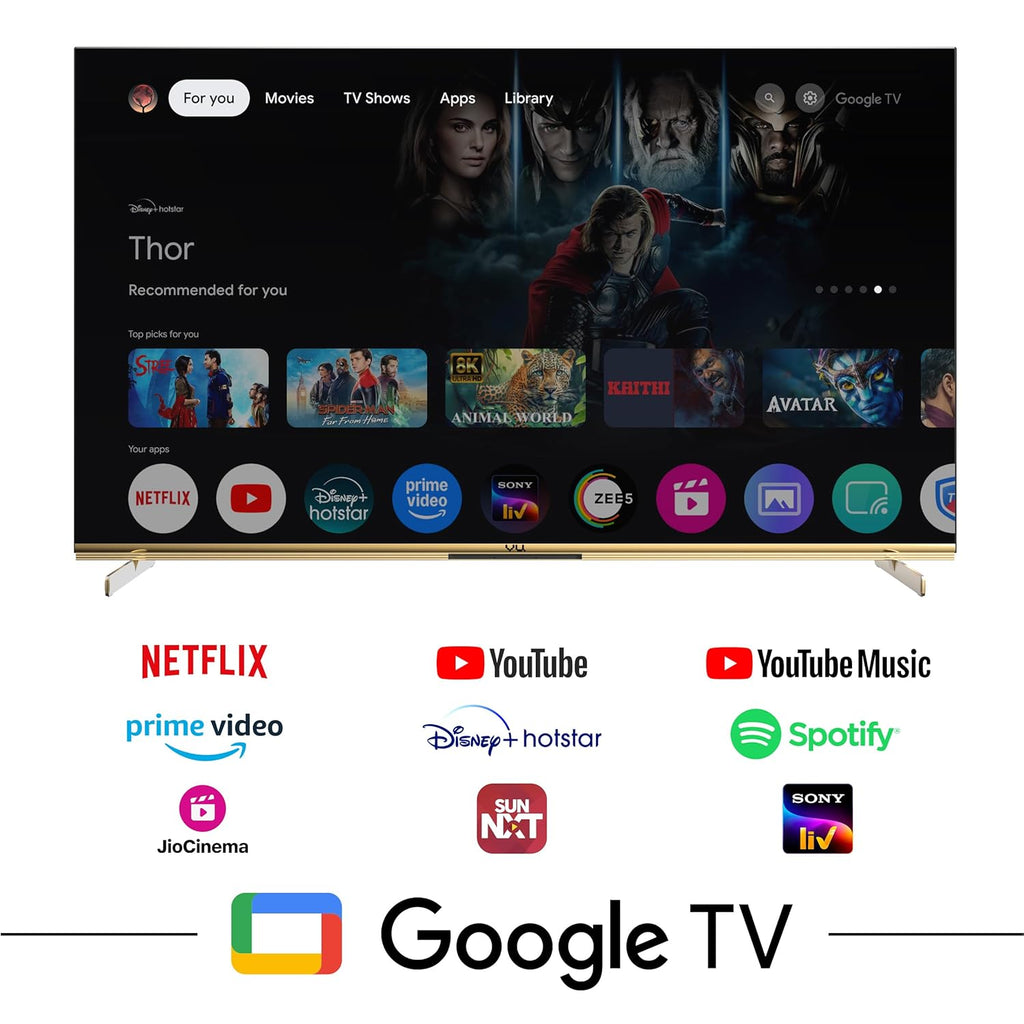 Vu 65 inches Masterpiece Frame Series 3 Years warranty 4K QLED TV (Armani Gold) 164cm