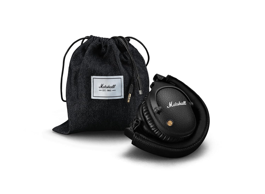 Marshall Monitor II Active Noise Cancelling Over-Ear Bluetooth Headphone with Mic, Black