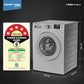Voltas WFL8012B7JVBKA/GXV 8 Kg 5 Star Inverter Quick wash Fully-Automatic Front Loading Washing Machine (Grey, In buit Heater/Hygiene steam)