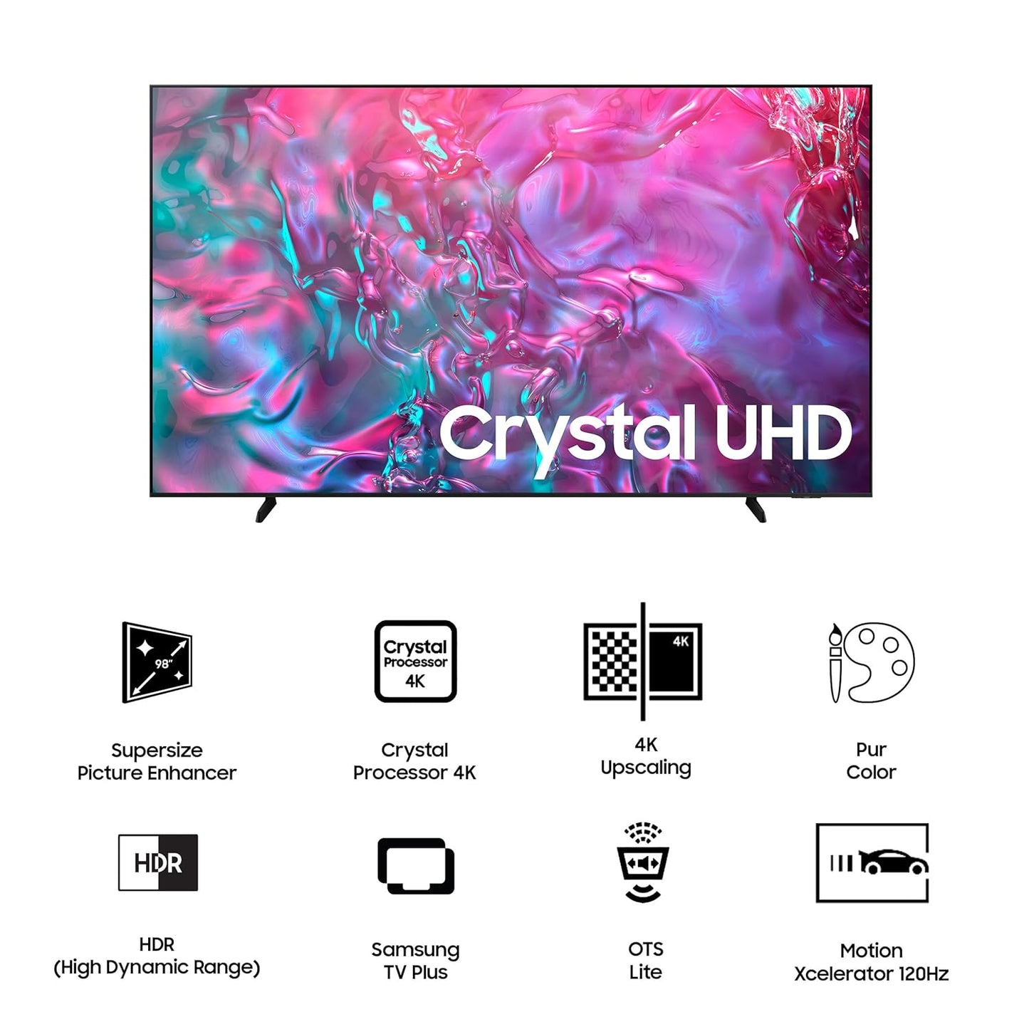 Samsung UA98DU9000UXXL 98-inch 4K Ultra HD Smart TV | 120 Hz | Crystal Processor 4K | HDR 10+ | Motion Xcelerator | Suraj Electronics Delhi NCR