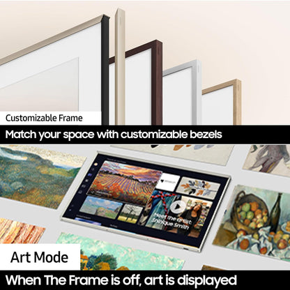 Samsung The Frame Series QA75LS03FAUXXL 75 Inch QLED 4K TV | Matte Display | Art Mode | Dolby Atmos | Alexa Built-in