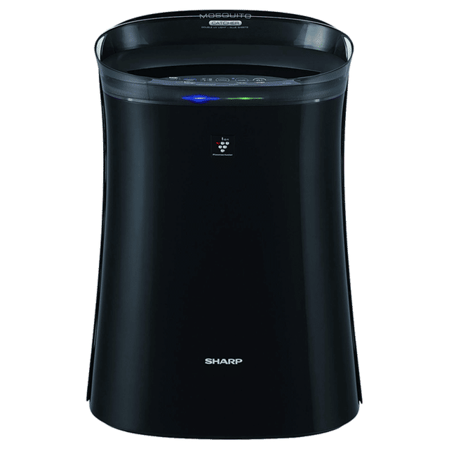 Sharp FP-GM50E-B Air Purifier with Mosquito Catcher | Plasmacluster Ion, H14 HEPA Filter, Haze Mode, Anti-Dust | Coverage up to 450 Sq. Ft | Black