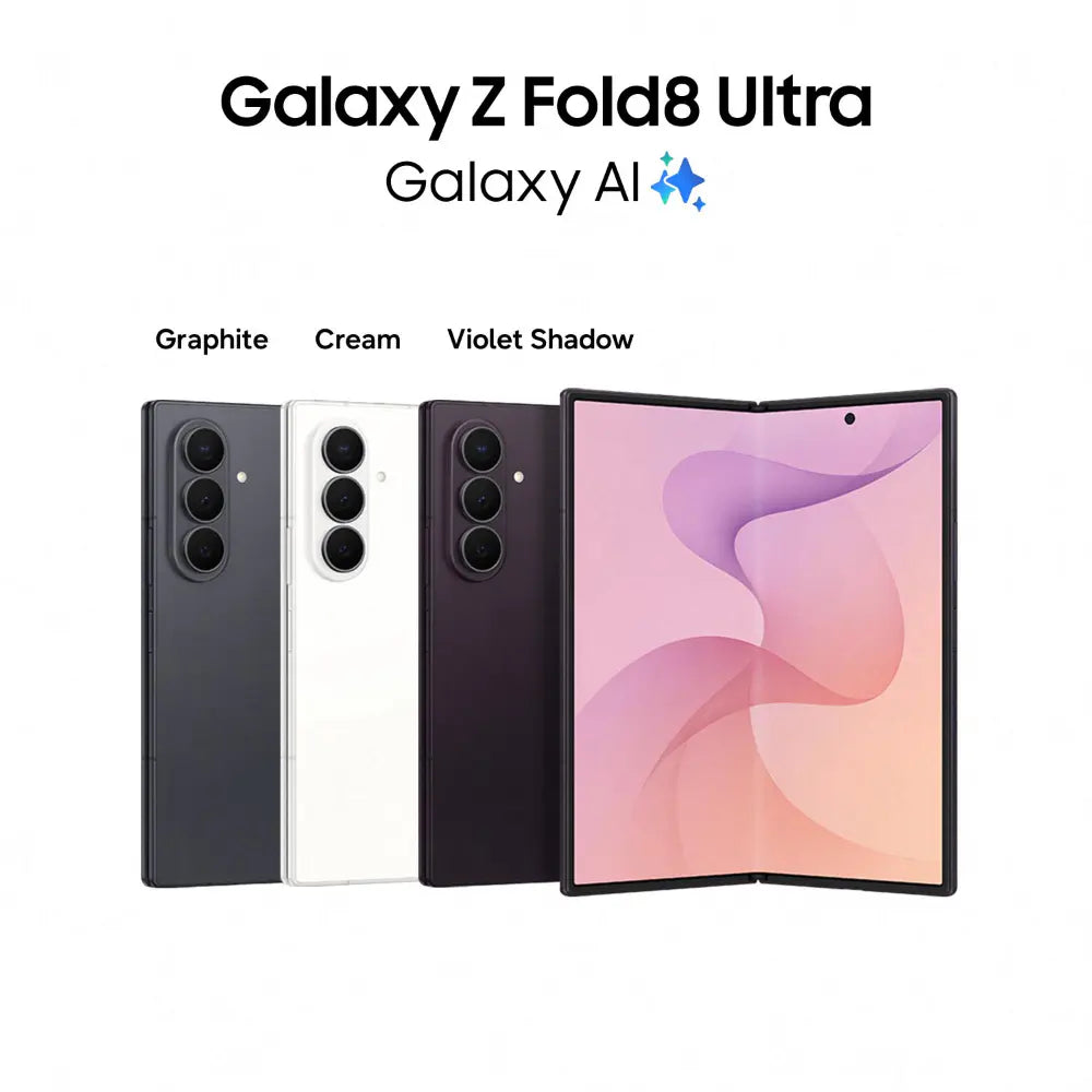 Samsung Galaxy Z Fold 8 Ultra 5G 256 GB, 12 GB RAM with Galaxy AI, Now Nudge, Photo Assist, Customised Processor, Violet Shadow, Mobile Phone