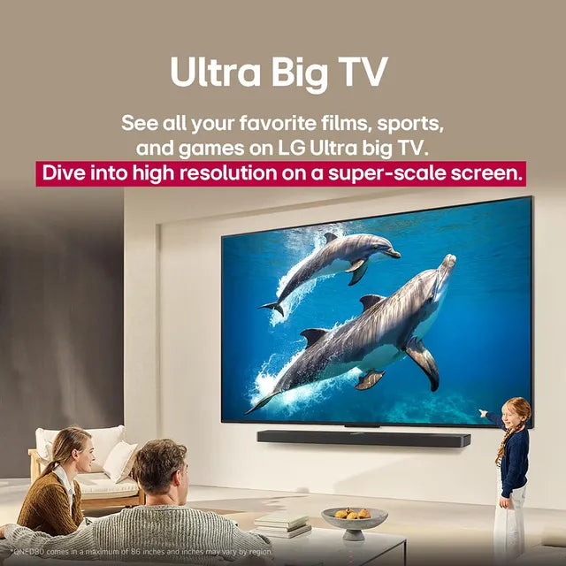 LG 55QNED8BA6A 139 cm (55 Inch) 4K QNED Smart TV | α7 AI Processor 4K Gen8, Dolby Atmos, Filmmaker Mode™, VRR | 2025 Model