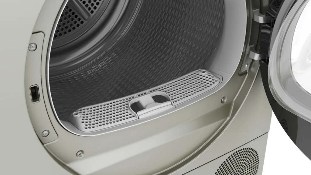 Bosch WQG24108IN Series 4 9 Kg Heat Pump Tumble Dryer (Silver Inox) with A++ Energy Rating, AutoDry Sensor, Anti-Vibration Design & Fabric Care Programs