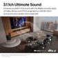 LG SQ70TY 400W 3.1.1Ch Soundbar with Dolby Atmos, DTS:X, AI Sound Pro & Wireless Subwoofer (Black)