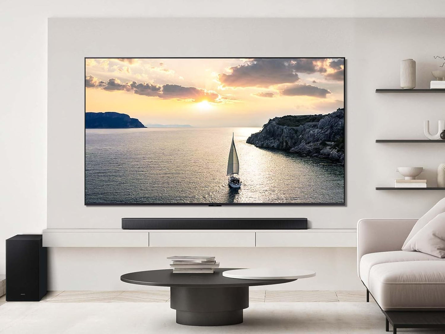 Samsung HW-B750F 5.1 Channel Soundbar (2025 Model) with Subwoofer | Dolby Audio, Q-Symphony, Game Mode, Bluetooth TV Connection – 400W | Buy Online at Best Price