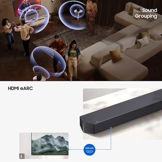 Samsung HW-Q930F/XL 580W True 9.1.4ch Wireless Dolby Atmos Soundbar | SpaceFit Sound Pro | Q-Symphony | Suraj Electronics Delhi NCR
