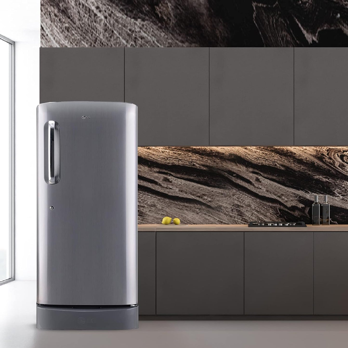 LG GL-D201APZU 185L 5 Star Single Door Refrigerator | Smart Inverter | Base Drawer | Direct Cool | Suraj Electronics Delhi NCR