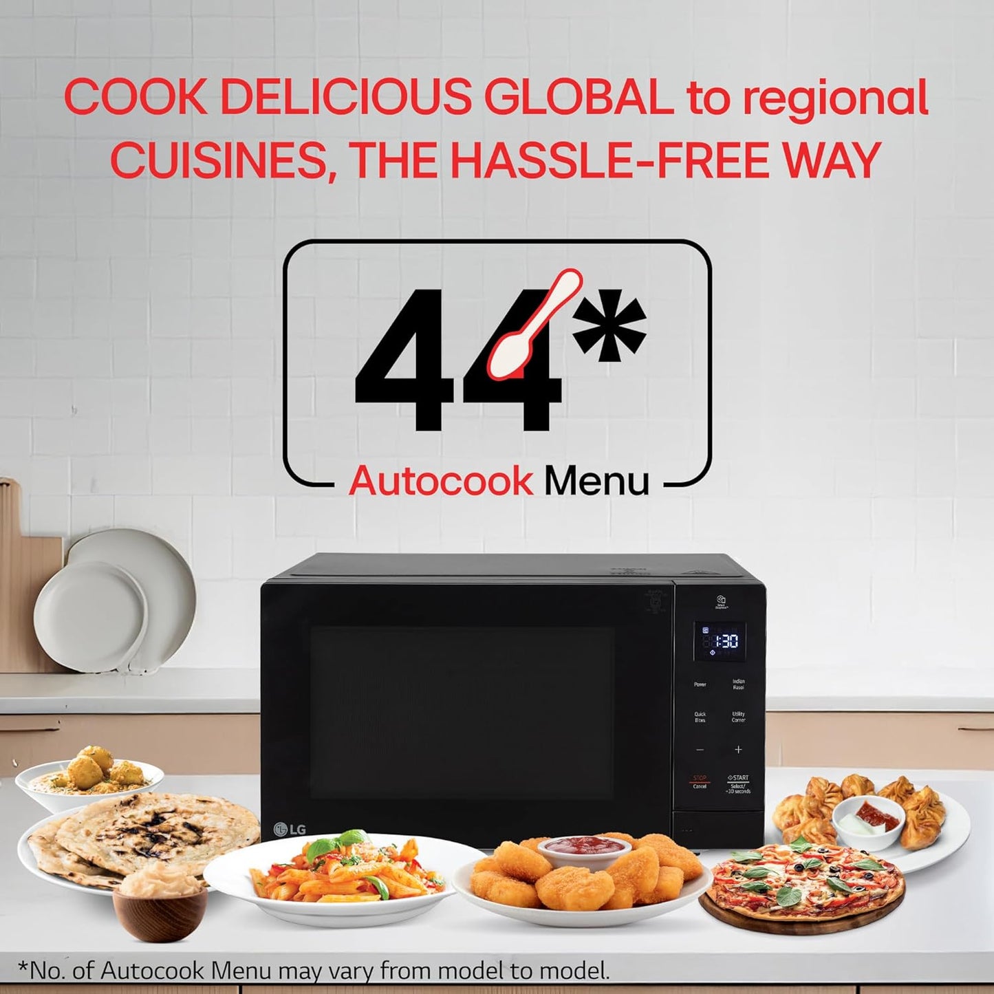 LG MS3032BK 30 L Solo Microwave Oven | iWave Technology | Steam Clean | 44 Auto Cook Menu | Suraj Electronics Delhi NCR