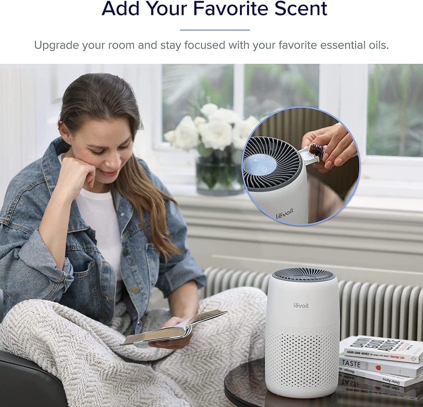 LEVOIT Core Mini Air Purifier | 183 Sq. Ft Coverage | H13 True HEPA Filter | 99.97% Dust, Smoke &amp; Pollen Removal | American Brand