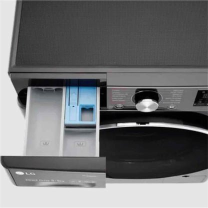LG FHD0905STB 9 kg / 5 kg 5 Star AI Direct Drive WiFi Front Load Washer Dryer | TurboWash 360°, Steam+, Inverter Motor, Smart ThinQ App, Made in India
